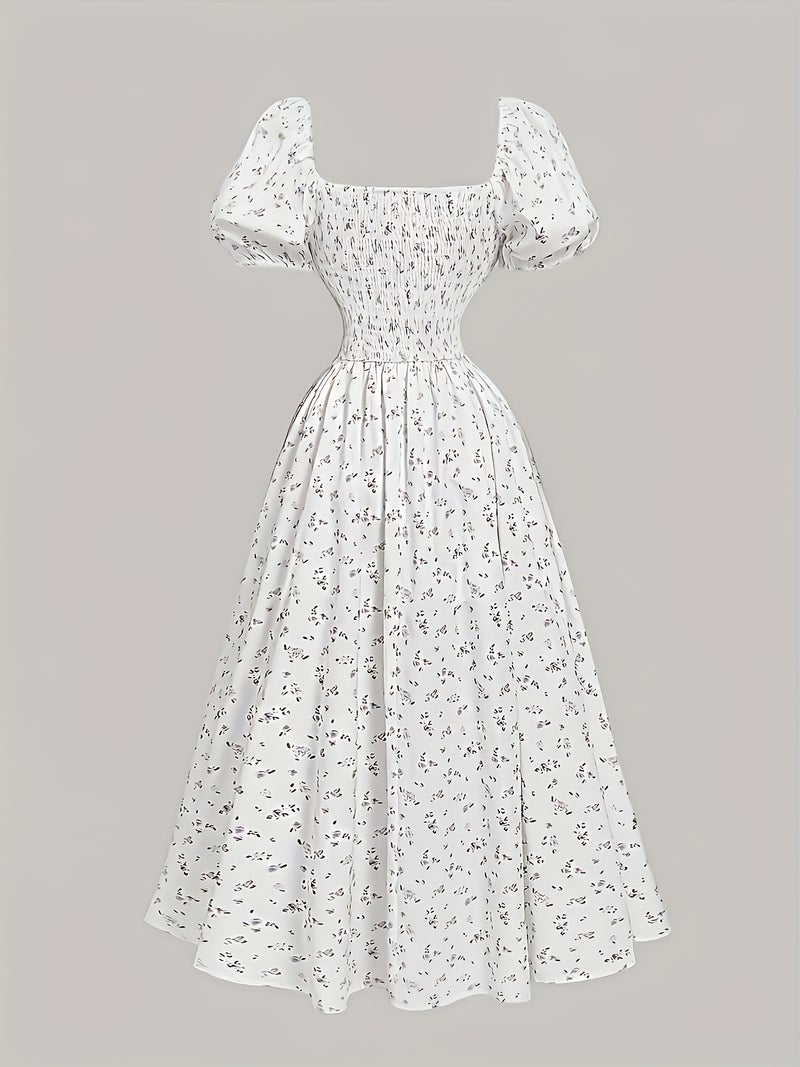 Elegant Floral Print Dress - Image 2