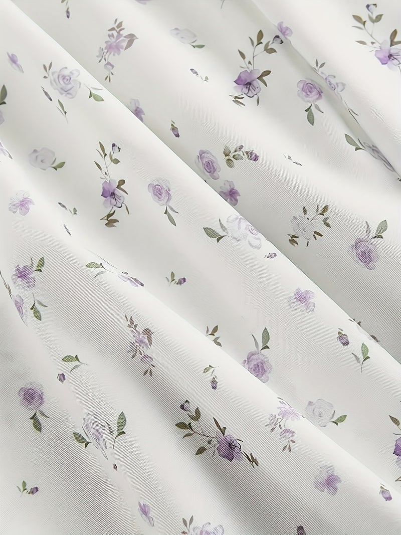 Elegant Floral Print Dress - Image 3