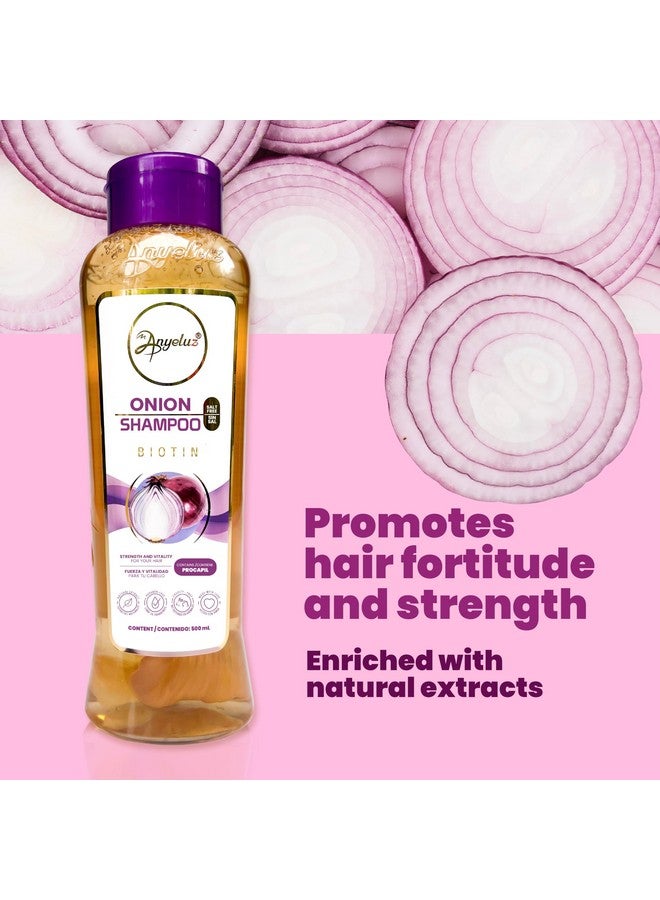 ANYELUZ Onion Shampoo And Aloe Conditioner Set, Strength And Hydration For Your Hair, With Onion Extract, Biotin And Argan Oil, Cleanses Deeply And Provides Hydration  - Image 2