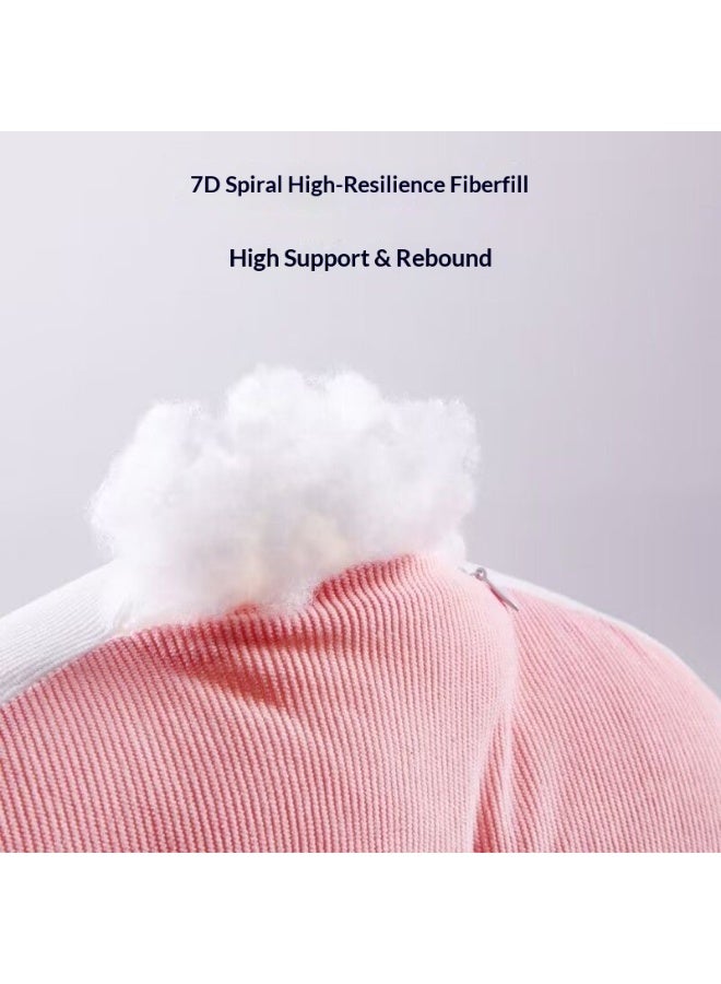 Pregnancy Pillow Sleep Aid Pillow Prenatal Support Pillow Back, Leg, and Belly Support Removable Pillowcase Adjustable U-Shaped Design for Belly Contouring Pink Edition - Image 4