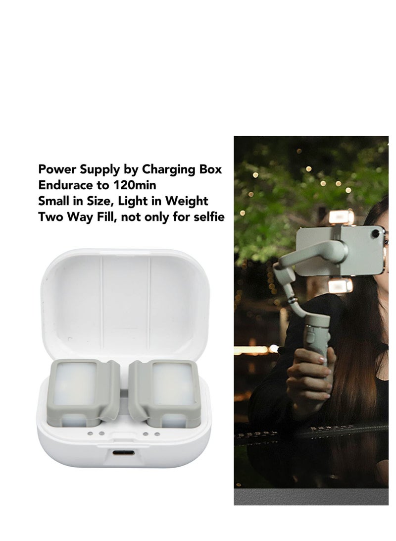 Excefore Mini LED Fill Light for Smartphone, Smartphone Mini LED Camera Light with Charging Box, Phone Portable Fill Light, Photography Lighting Vlog Soft Light, LED Video Conference Light, 3000-6500k  - Image 5