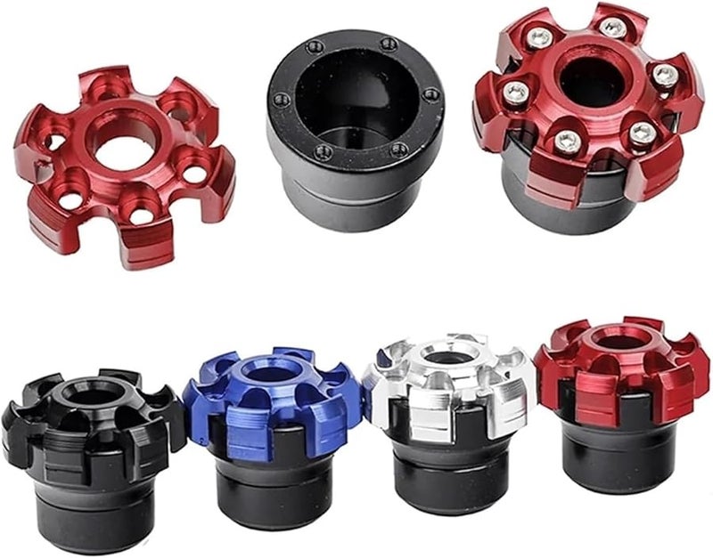 Red Motorcycle Frame Sliders Front Rear Fork Wheel Crash Protectors Anti Falling - Image 5
