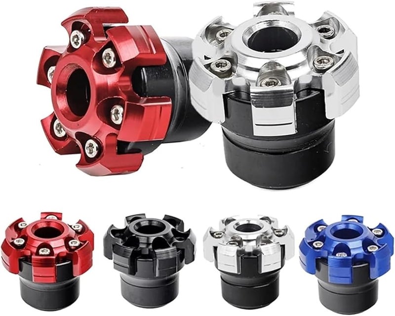 Red Motorcycle Frame Sliders Front Rear Fork Wheel Crash Protectors Anti Falling - Image 3