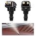 KVAEY 2 PCS Front Windshield Washer Nozzles Windshield Left Right Wiper Washer Nozzle Sprayers Windshield Squirter Nozzle Replacement for Most Cars SUVs Trucks Car Accessories 2 PCS - Image 2