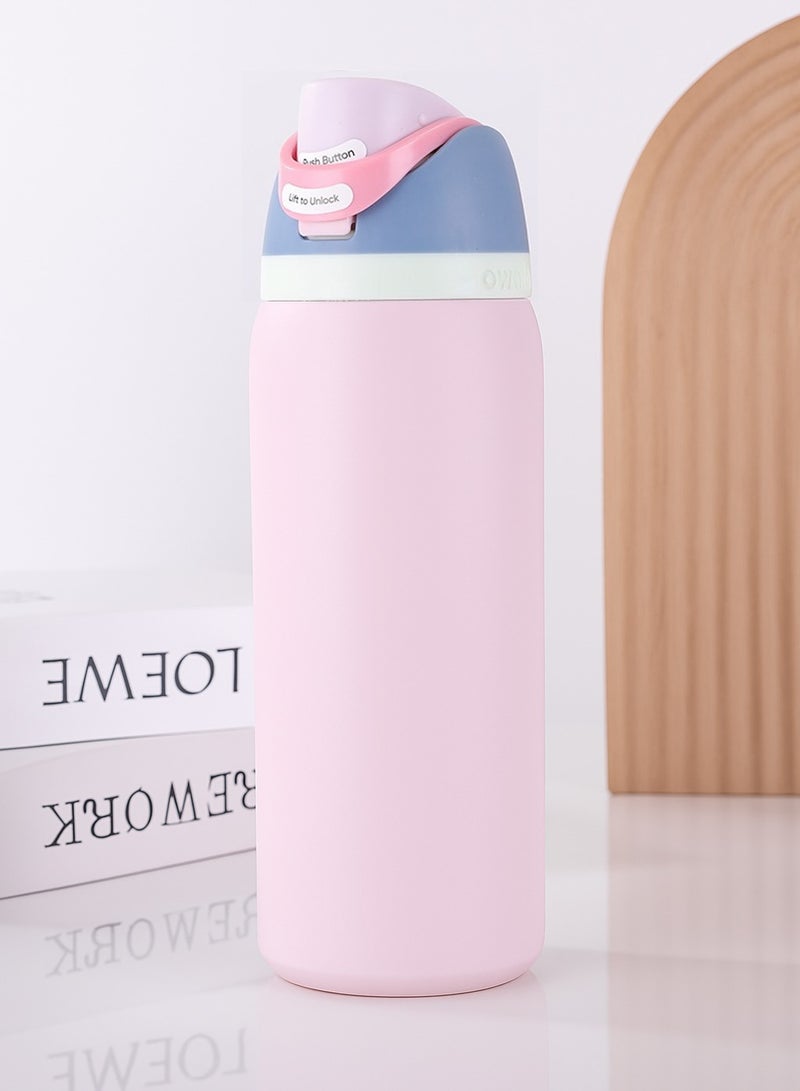 Owala (Good Egg 32OZ)FreeSip Insulated Stainless Steel Water Bottle With Straw For Sports Travel And School BPA Free Sports Water Bottle - Image 1