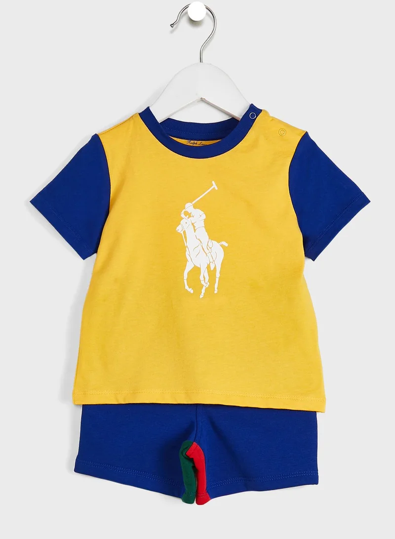 POLO RALPH LAUREN Infant Colour Block Casual Set