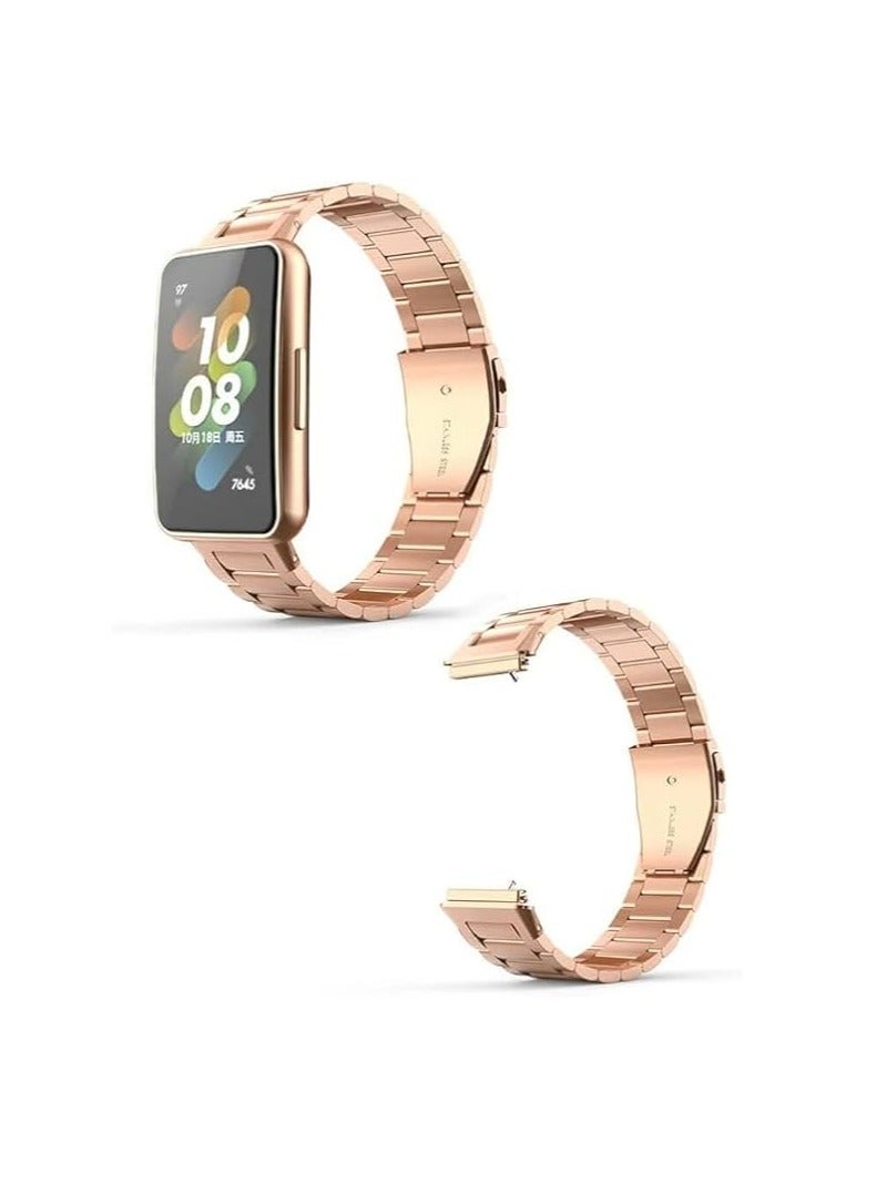Metal Strap Compatible with Huawei Honor Band 7 Stainless Steel Adjustable Strap Fashion - Image 3