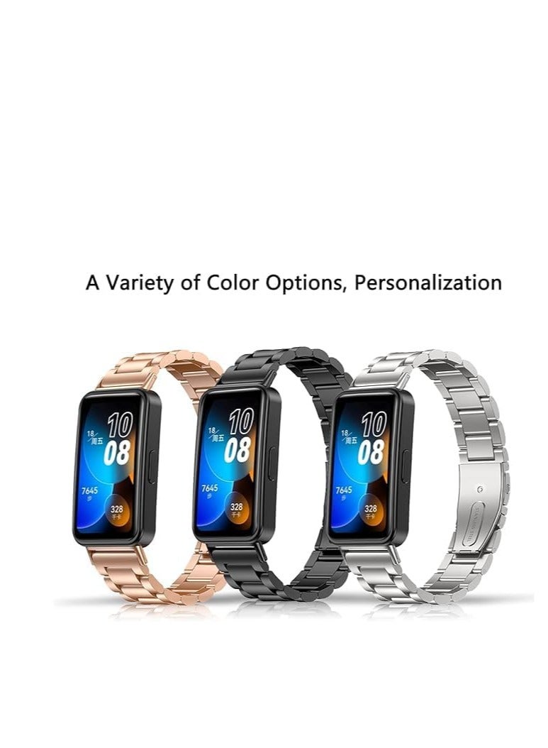 Metal Strap Compatible with Huawei Honor Band 7 Stainless Steel Adjustable Strap Fashion - Image 4