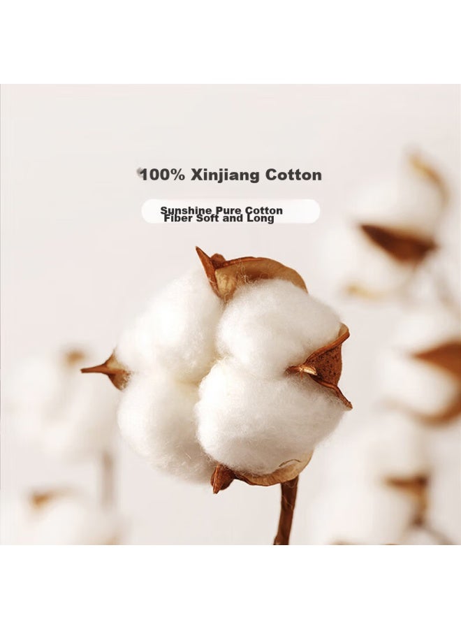 Fuanna Single Pure Cotton Duvet Cover, Cotton Bedding For Student Dormitory, Mattress Cover, 152x210cm - Image 1