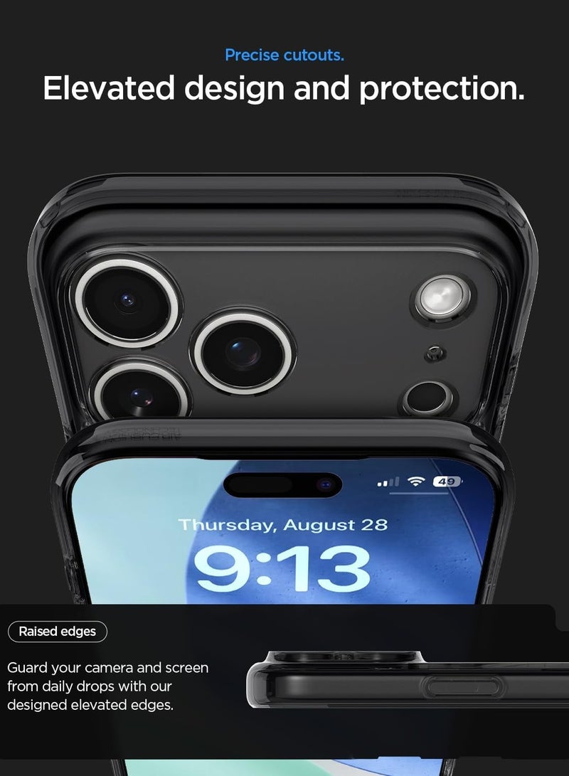 Spigen Ultra Hybrid MagFit iPhone 17 Pro Max Case Cover with MagSafe (2025) - Zero One Black - Image 5