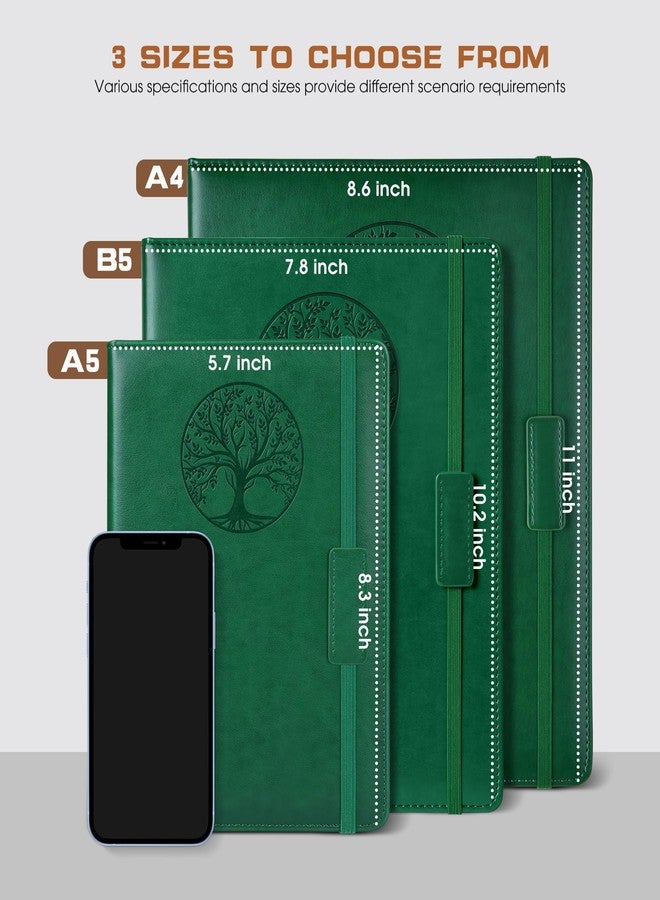 Biuwory دفتر ملاحظات بيووري B5 مسطر للنساء والرجال - 256 صفحة، غلاف مقوى من الجلد، مناسب للكتابة والسفر والعمل والدراسة - دفاتر مسطرة لتدوين الملاحظات، دفتر كبير، مفكرة يومية 7.8 بوصة × 10.2 بوصة - Image 2