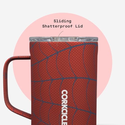 Corkcicle Classic Coffee Mug - Triple Insulated Stainless Steel for Travel - Shatter-Proof Lid - Keeps Drink Hot Over 3 Hours - Holiday Mug Gift - Great for Gifting Warmth - 16 oz - Spider-Man - Image 5