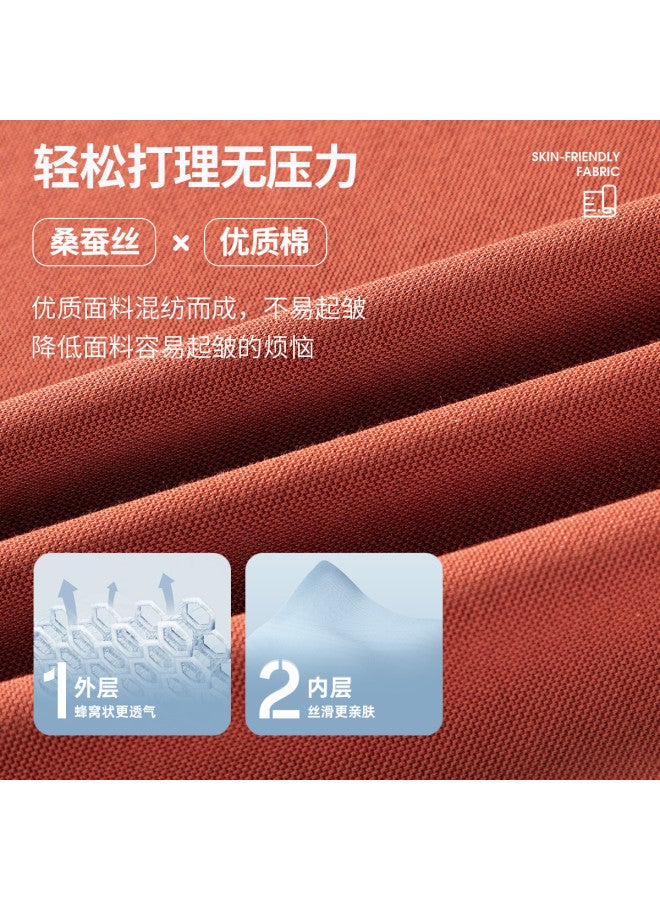 Fomoce summer Solid Color Lightweight Breathable Men's Casual Short-sleeve Polo - Image 4