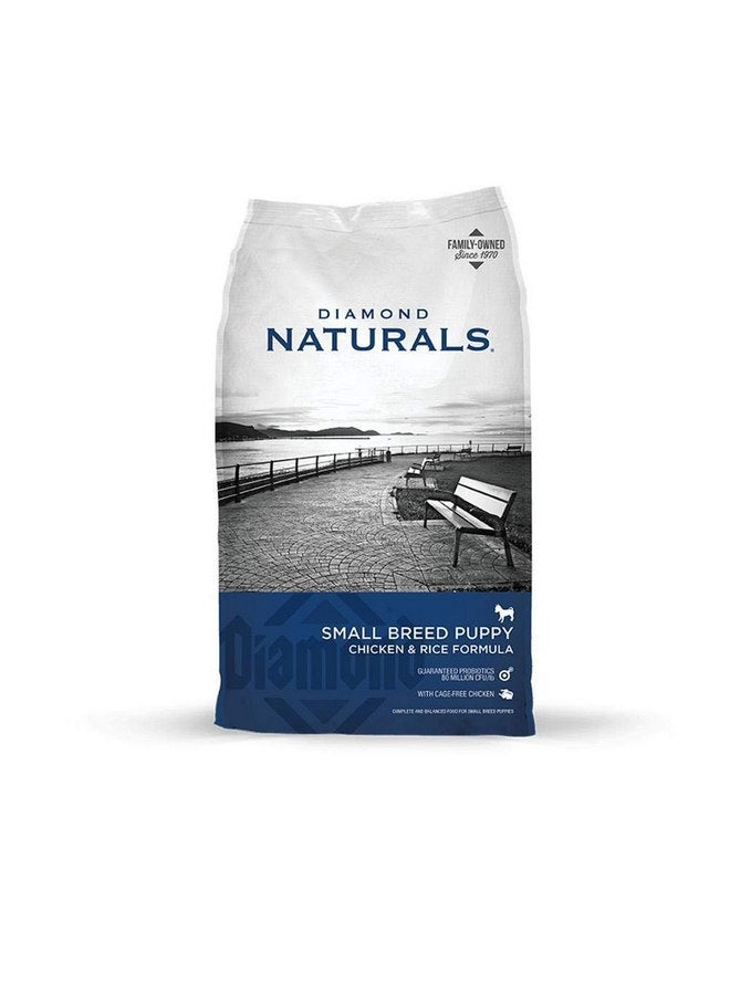 Diamond Naturals Real Meat Premium Small & Medium Breed Formulas Dry Dog Food with Protein, Probiotics and Antioxidants, Chicken and Rice, 6 pounds - Image 1