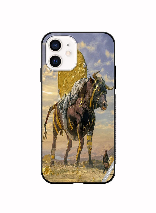 VR CREATIVE Protective Case Cover For Apple iPhone 12 mini Bitcoin Horse Design Multicolour - Image 1