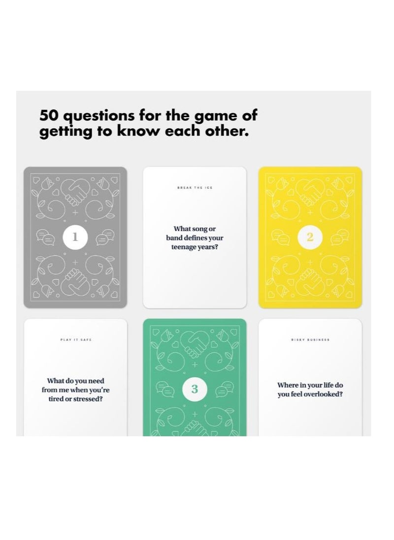 Date Deck by BestSelf Co Exciting Engaging And Though-Provoking Conversation Prompts Perfect For Unlocking Connection Intimacy and Meaningful Discussion  50 Cards