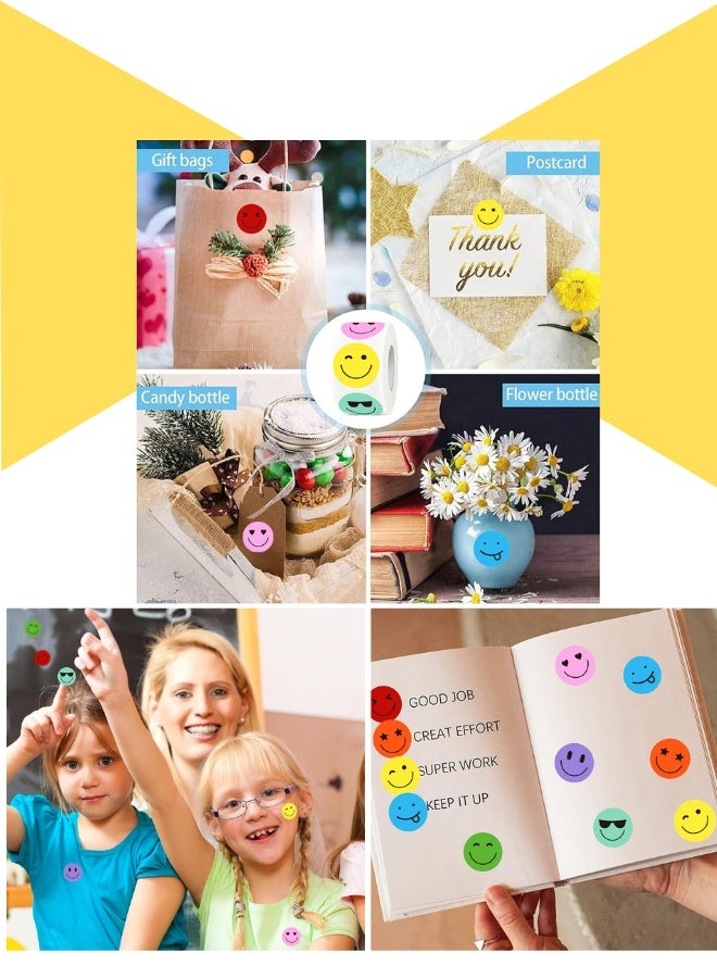 500 قطعة من الكرتون ملصقات إيموجي، ملصقات رخيصة، ختم صندوق الهدايا، ملصقات للأطفال DIY، ديكور الحفلة، طريقة إيموجي لطيفة - Image 2