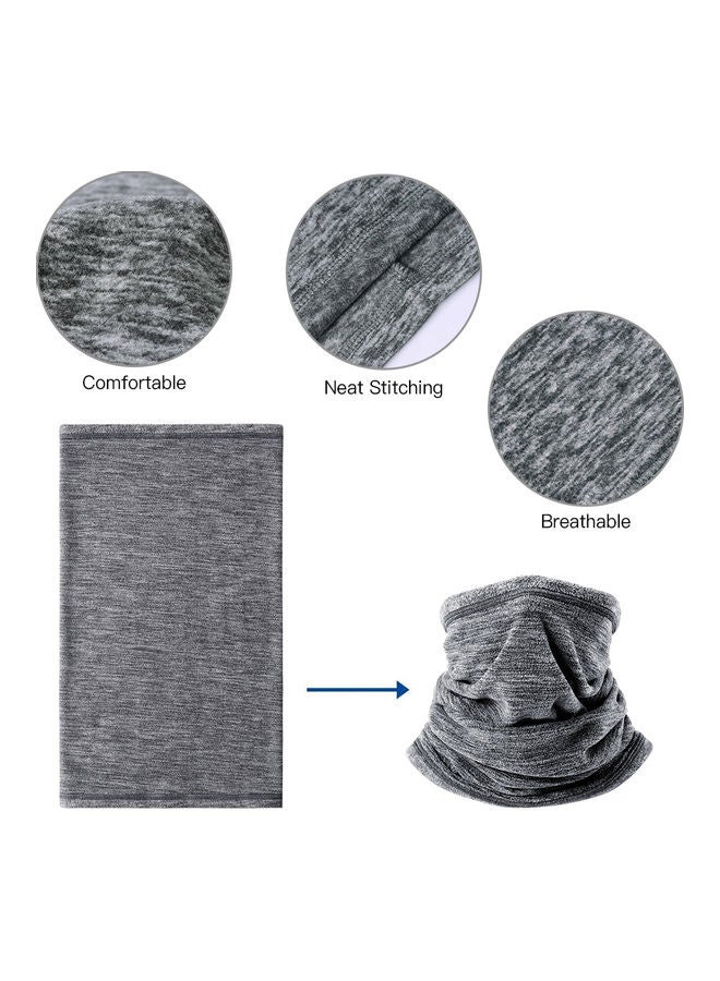 Generic Winter Sports Neck Warm Collar Thicken Soft Face Scarf Mask Neck Gaiter Neck Cover for Winter Dark Blue 30.00*1.00*25.00cm  - Image 5