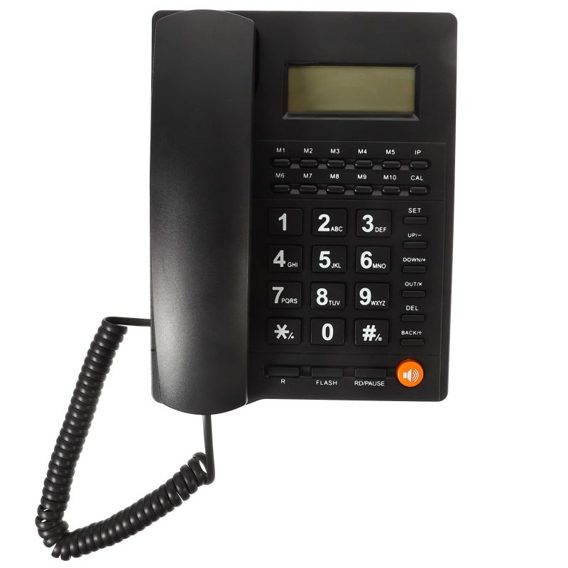 Large Button Corded Landline Telephone with Caller ID Loud Ringer for Seniors Home Office - Image 2