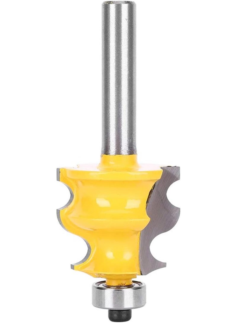 GGOOT Woodworking Milling Cutter  Woodworking Milling Cutter Router Bit 8mm Slotting Woodworking Tool Hardware Accessory with Round Handle Steel Drumline Router Bit - Image 3