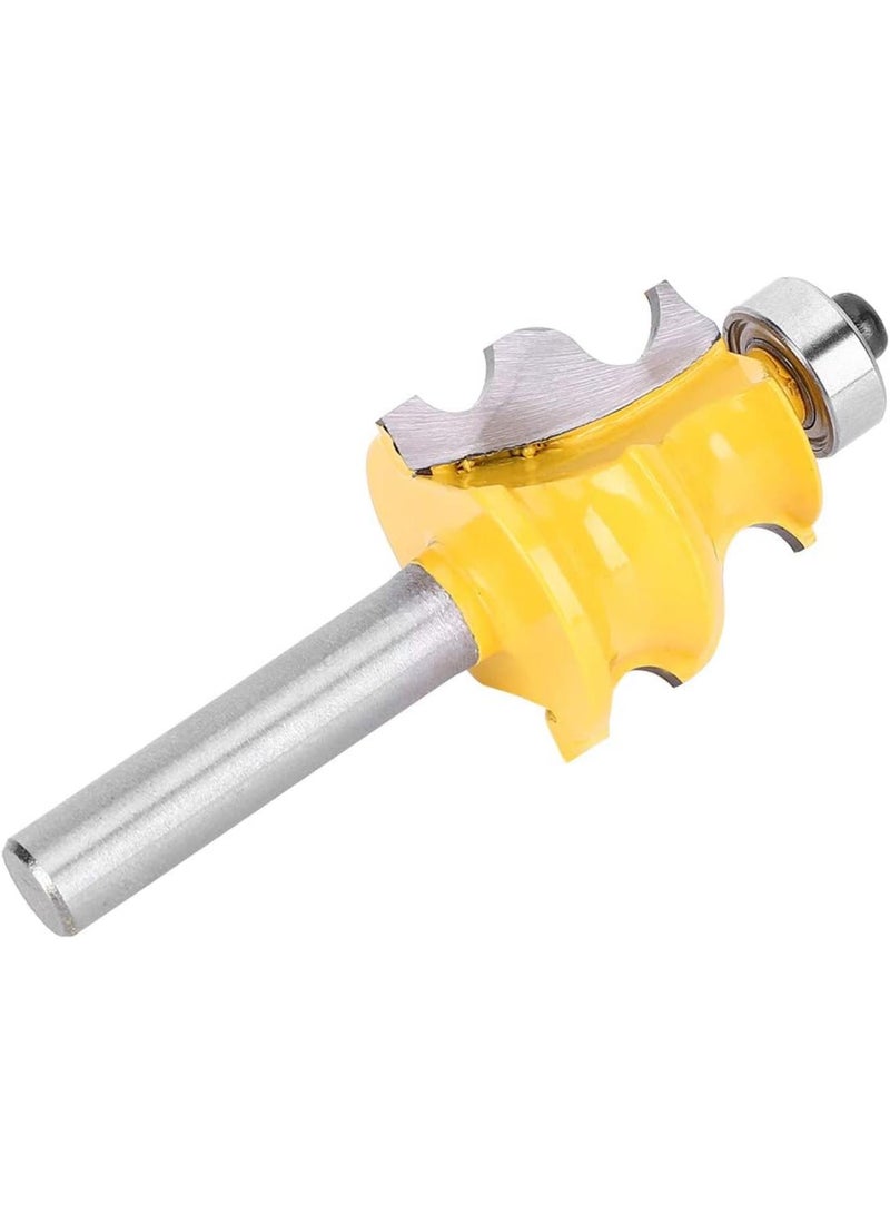 GGOOT Woodworking Milling Cutter  Woodworking Milling Cutter Router Bit 8mm Slotting Woodworking Tool Hardware Accessory with Round Handle Steel Drumline Router Bit - Image 4