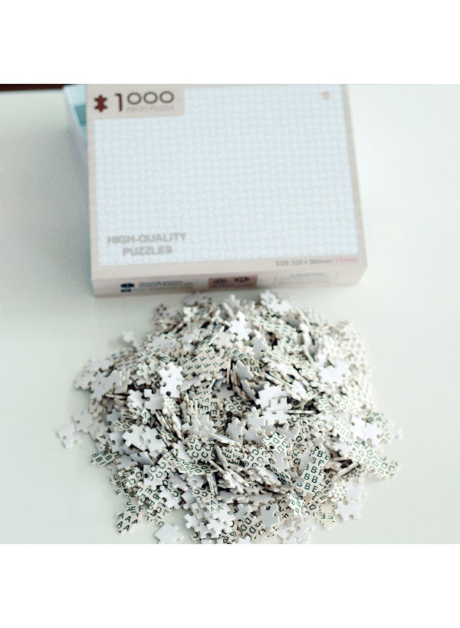 Middle-aged And Elderly Adult Black And White Difficult Decompression Wooden Puzzle 1000 Advanced Toys-Color:Arc De Triomphe 1000 Piece (52*38cm) - Image 3