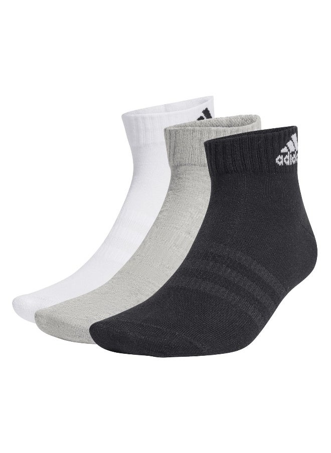 Adidas adidas thin&light sportswear 3 pair pack unisex ankle socks  - Image 1