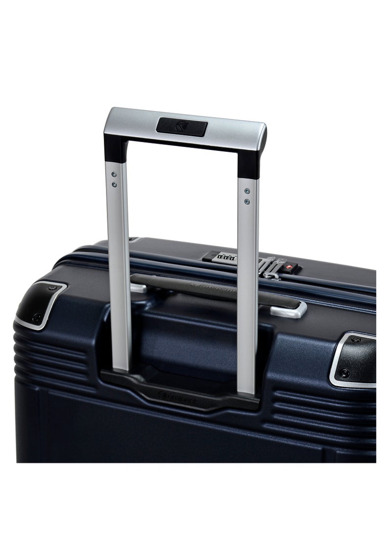eminent - Hard Case Travel Bag Large Luggage Trolley Polycarbonate Lightweight Suitcase 4 Quiet Double Spinner Wheels With Tsa Lock KK10 Night Blue - Image 1