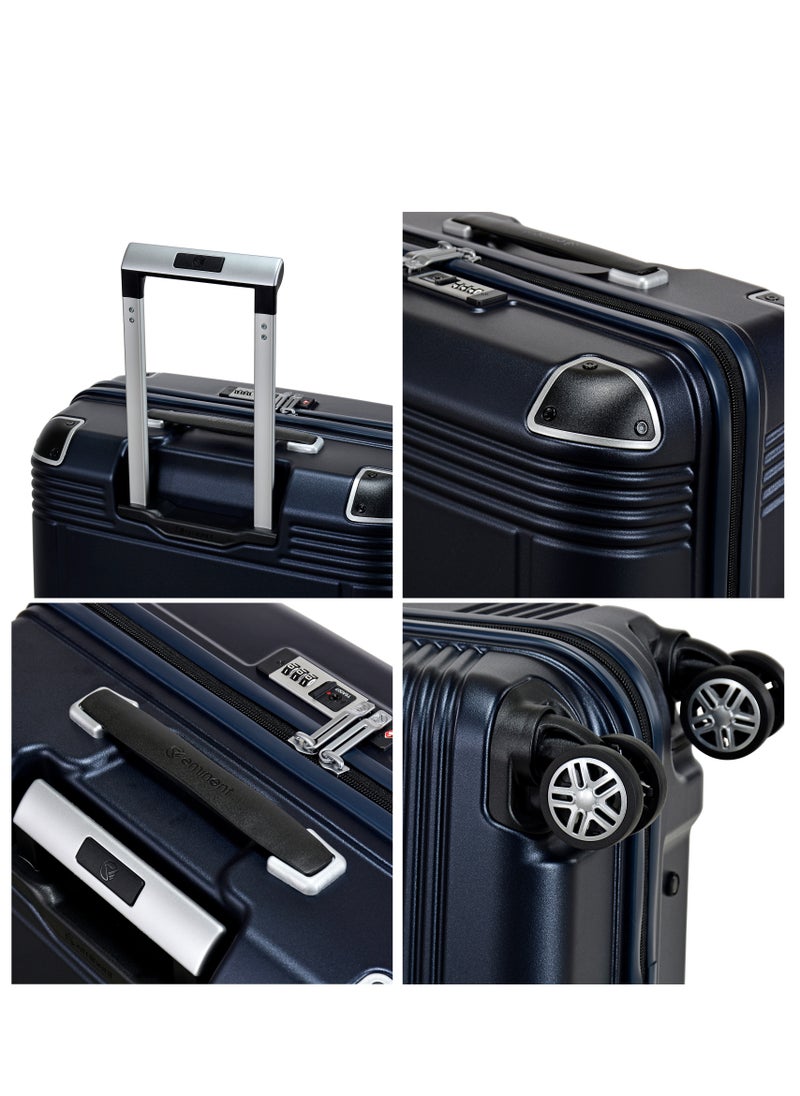 eminent - Hard Case Travel Bag Large Luggage Trolley Polycarbonate Lightweight Suitcase 4 Quiet Double Spinner Wheels With Tsa Lock KK10 Night Blue - Image 1