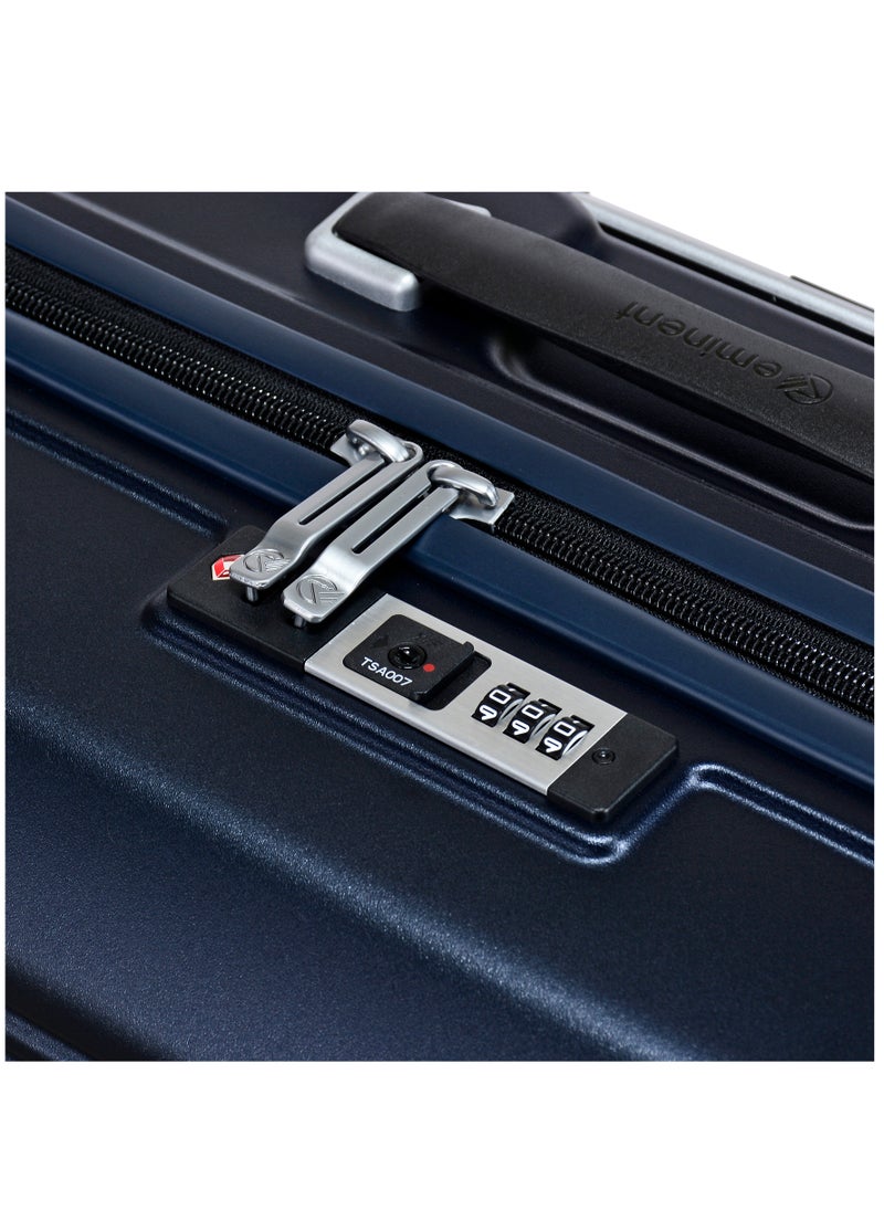 eminent - Hard Case Travel Bag Large Luggage Trolley Polycarbonate Lightweight Suitcase 4 Quiet Double Spinner Wheels With Tsa Lock KK10 Night Blue - Image 1