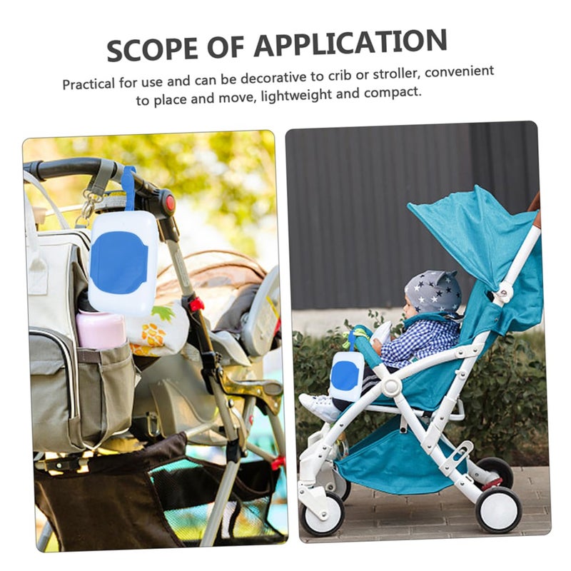 Blue Wet Wipes Case Dispenser 2 Pack Portable Travel Tissue Holder for Bathroom - Image 3