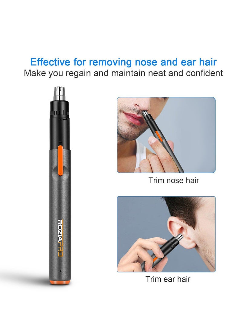 روزيابرو USB قابلة للشحن الأنف المتقلب مع شفرات مزدوجة الحافة للماء الكهربائية لسهولة التنظيف - Image 3