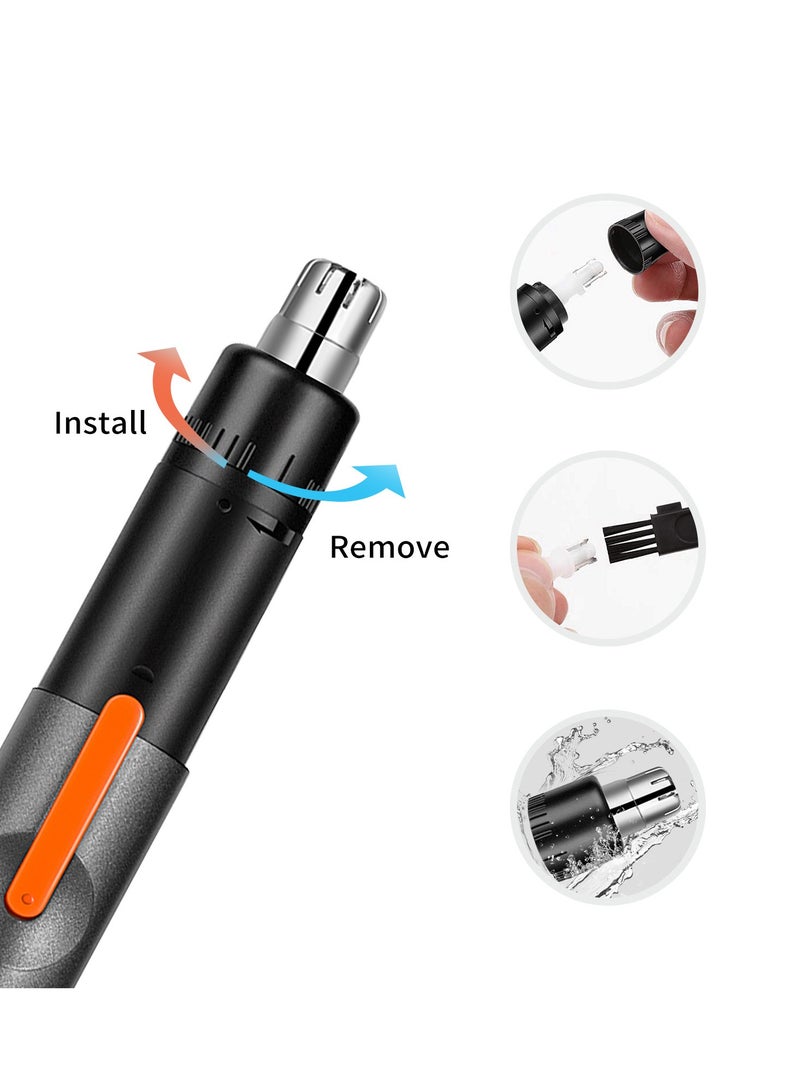 روزيابرو USB قابلة للشحن الأنف المتقلب مع شفرات مزدوجة الحافة للماء الكهربائية لسهولة التنظيف - Image 2