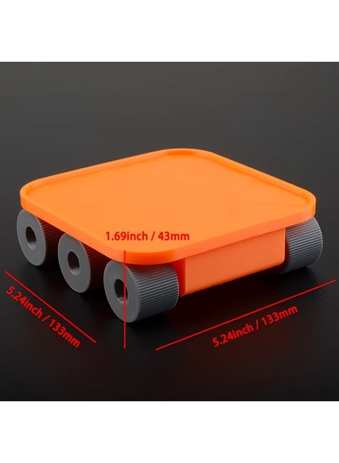 Apple Mac Mini M4 Desktop Cooling Stand White 10 13 Inches Futuristic Design With Wheels - Image 2