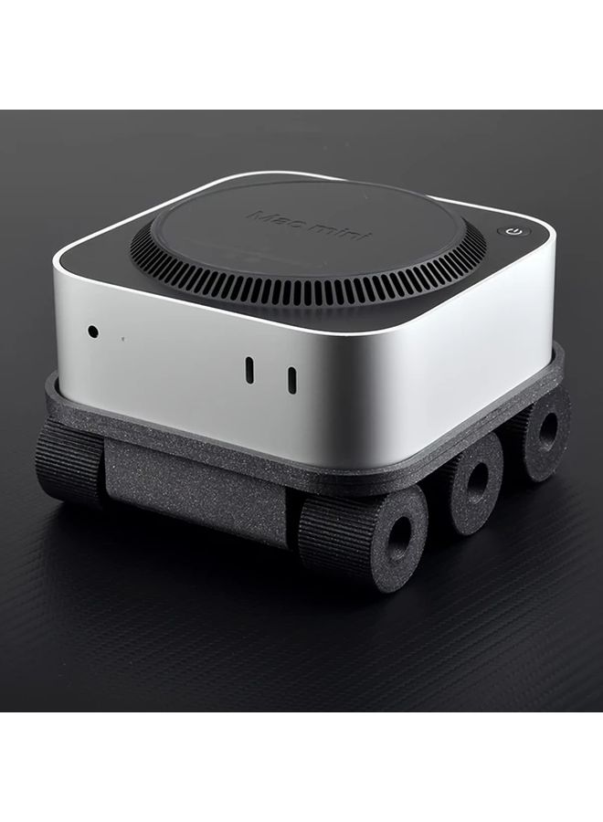 Apple Mac Mini M4 Desktop Cooling Stand White 10 13 Inches Futuristic Design With Wheels - Image 3