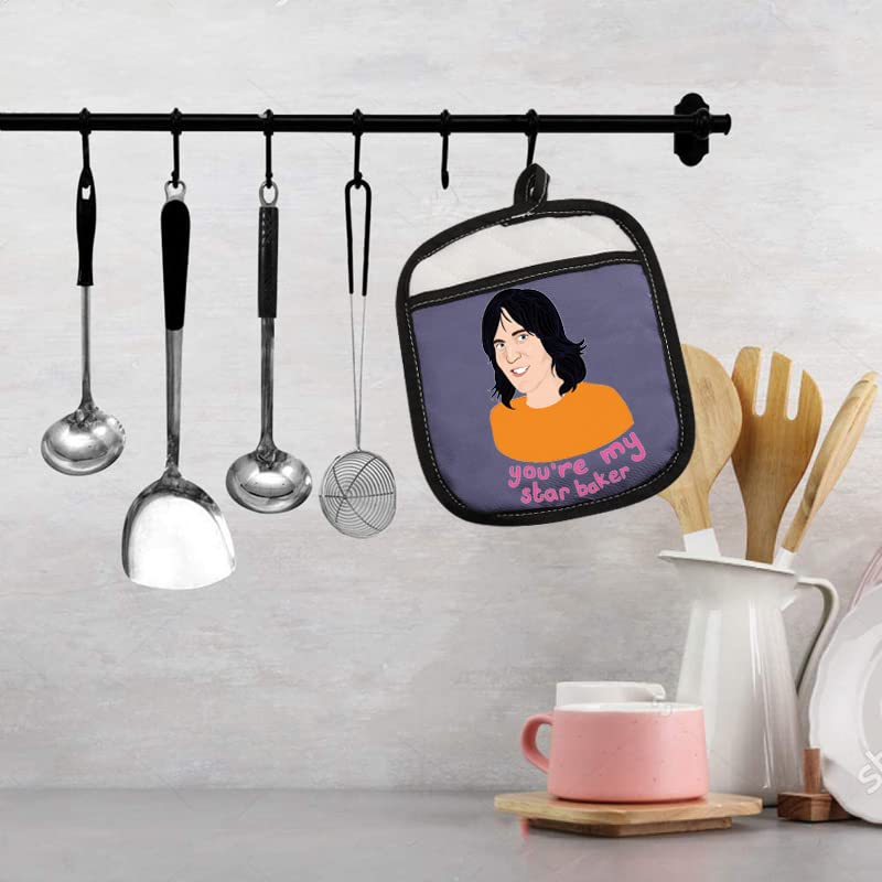 WCGXKO Baker Appreciation Gift for Friends Mom You are My Star Baker Oven Pads Pot Holder with Pocket (You're My Star Baker) - Image 4