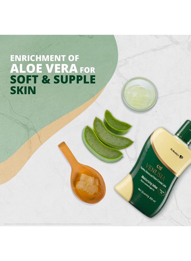 VENUSIA Dr Reddy'S I Moisturizing Lotion I Enriched With Vitamin E, Aloe Vera & Squalene I Daily Face And Body Lotion I Soothing Itch Relief, Non-Greasy, 200Ml - Image 5