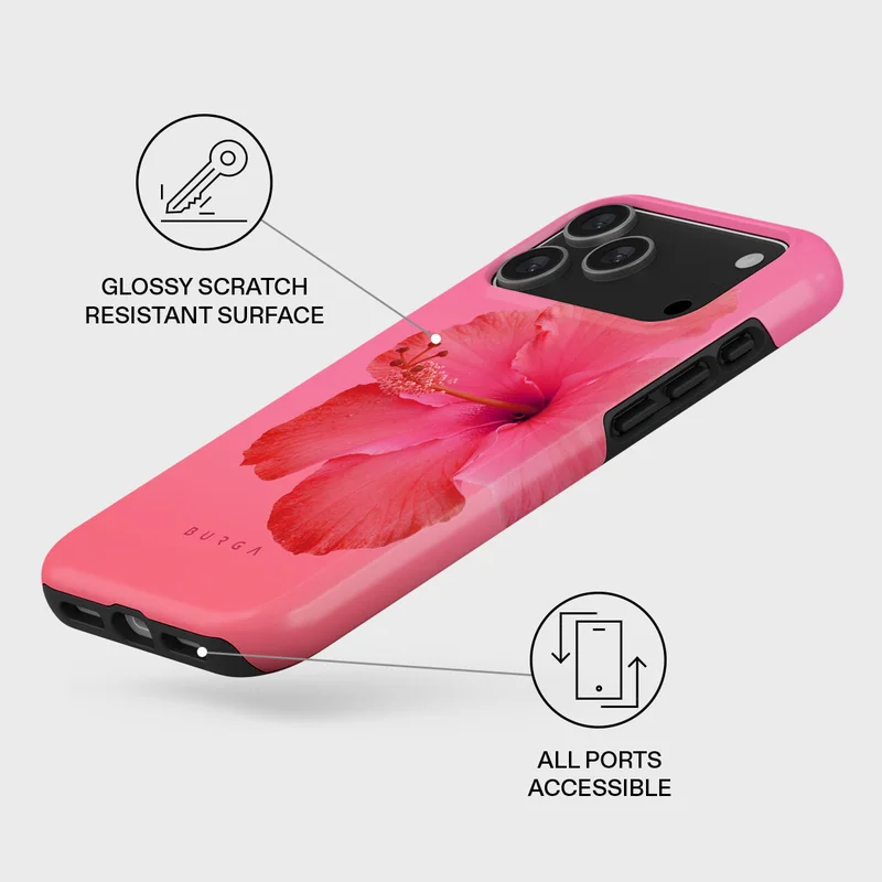 Burga Island Girl iPhone 17 Pro Max Island Girl Premium Case Compatible with Hybrid Dual-Layer Hard Shell + Silicone Protection - Scratch-Resistant Shockproof Mobile Cover  | Best Price UAE