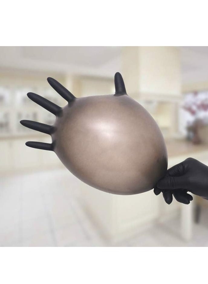 SKP Plastic Vinyl Gloves Black Small Size (70 pcs)  - Image 4