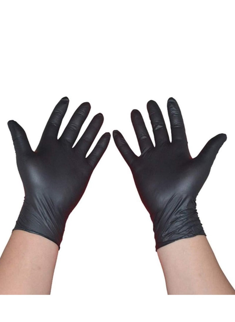 SKP Plastic Vinyl Gloves Black Small Size (70 pcs)  - Image 5