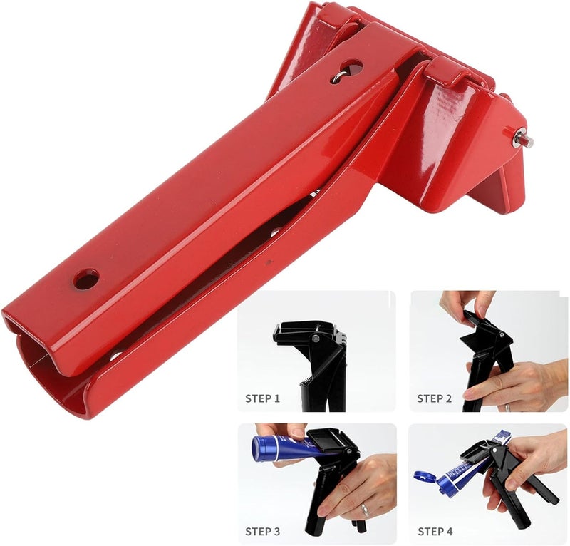 aqxreight RTV Tube Squeezer Tool Efficient Easy to Control 2.5in Industrial Size RTV Silicone Tube Extrusion Dispenser Tool (Red) - Image 2