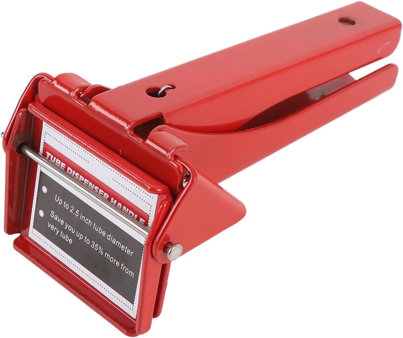 aqxreight RTV Tube Squeezer Tool Efficient Easy to Control 2.5in Industrial Size RTV Silicone Tube Extrusion Dispenser Tool (Red) - Image 1