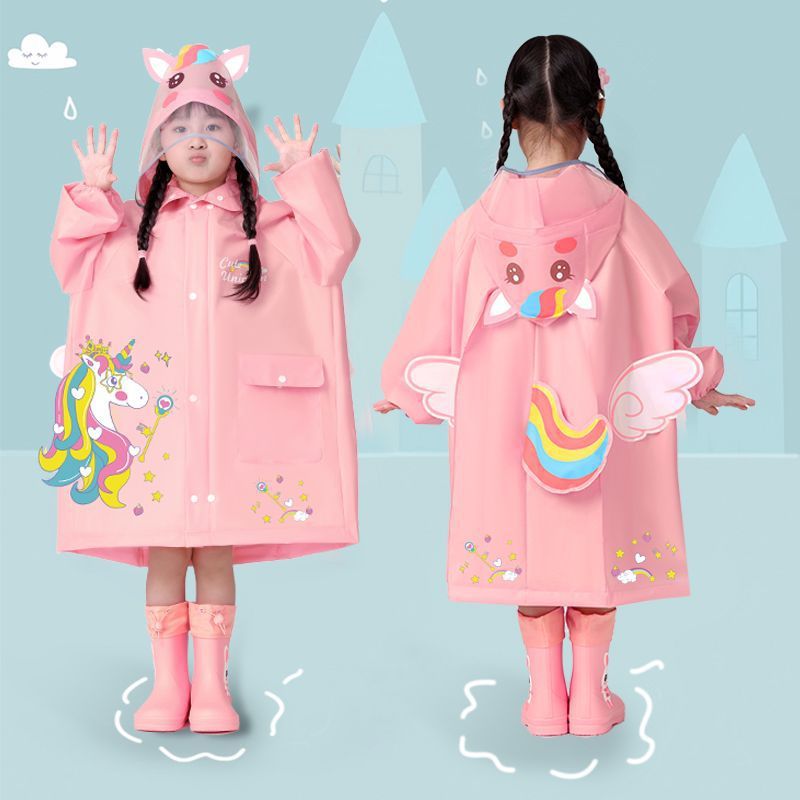 Children'S Raincoat For Girls, Boys, Girls, Kindergarten, Baby, Special Rainproof Poncho For Primary School Students - Image 1
