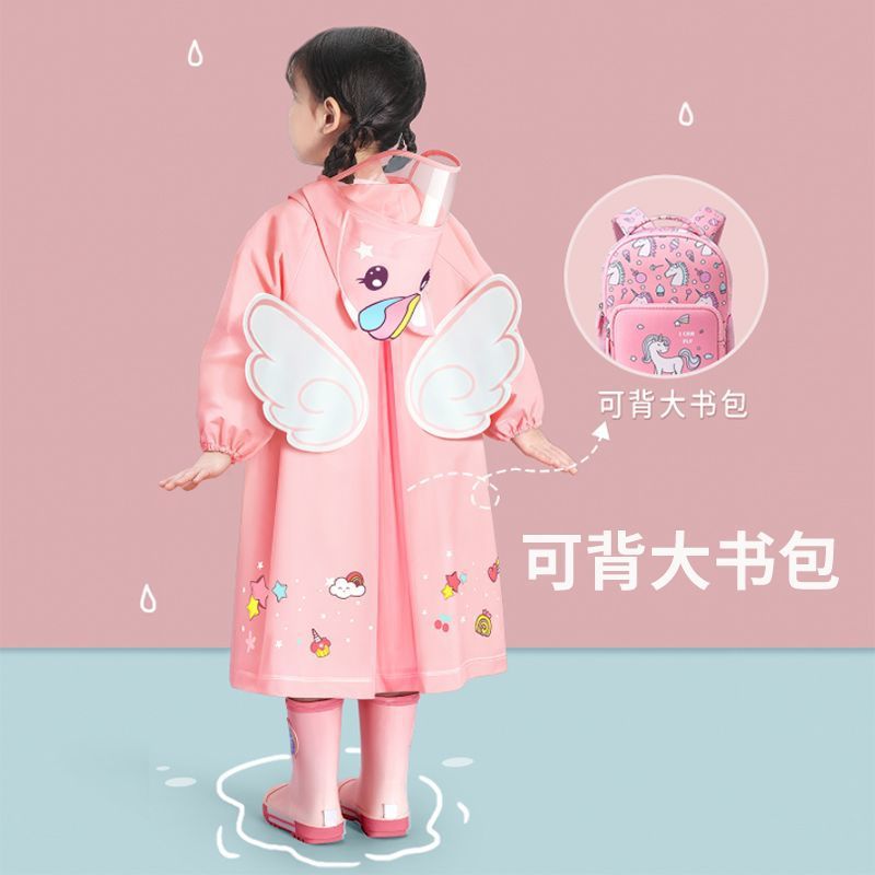 Children'S Raincoat For Girls, Boys, Girls, Kindergarten, Baby, Special Rainproof Poncho For Primary School Students - Image 4