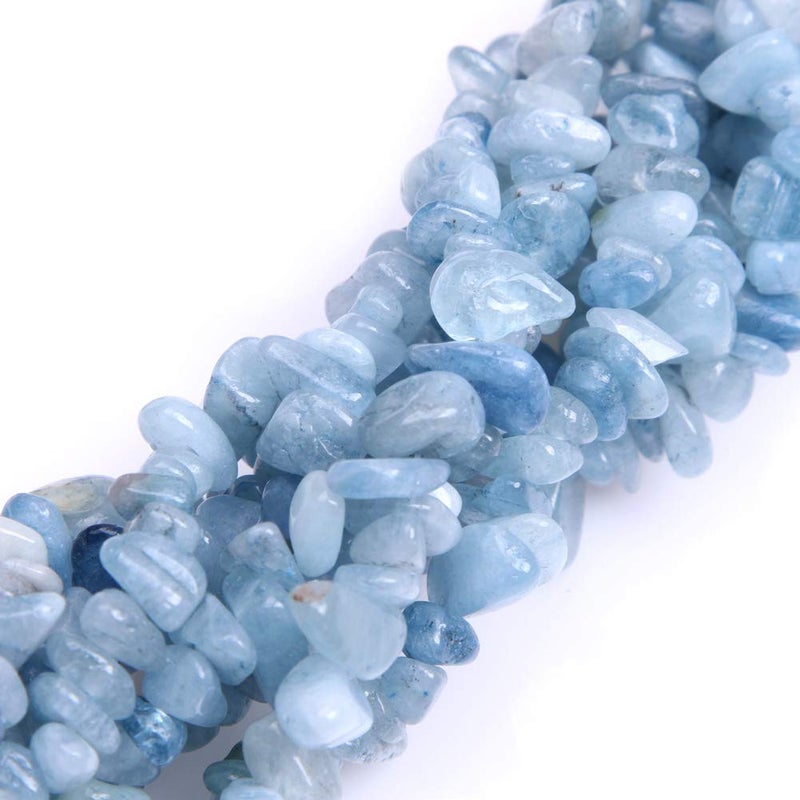 68mm Natural Aquamarine Chips Beads for Jewelry Making Freeform 34 JOE FOREMAN