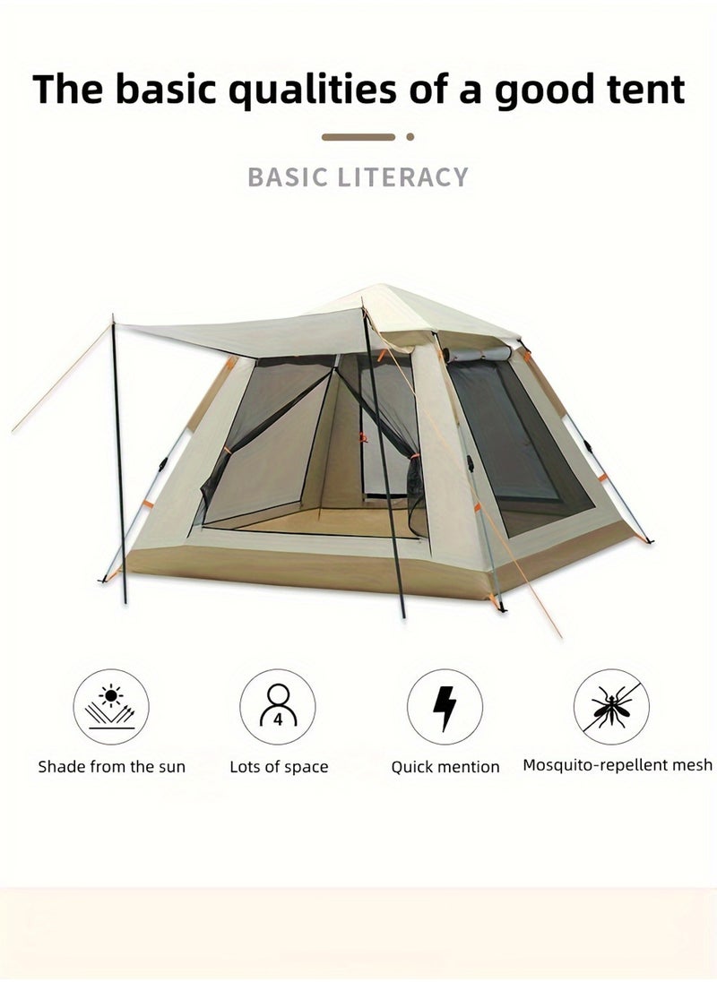 EzzySo Camping Tent 6 Person Family Tent Waterproof Windproof Pop Up Tent for Camping  - Image 4