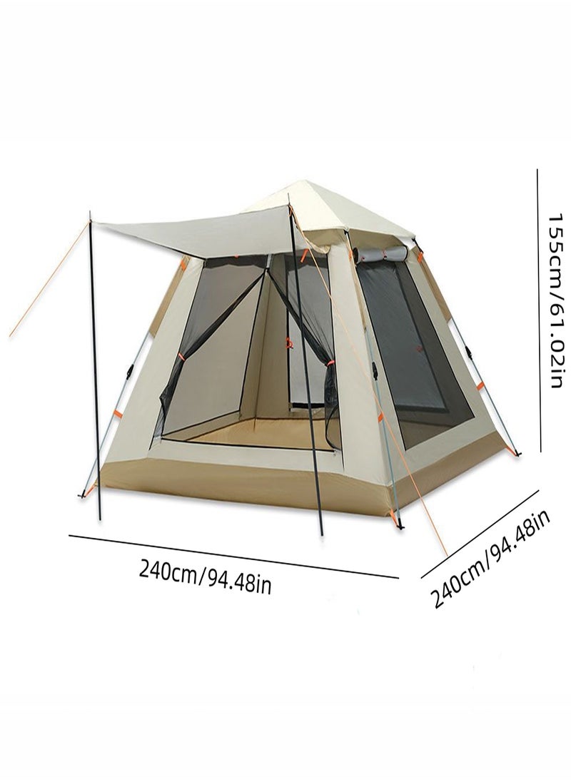 EzzySo Camping Tent 6 Person Family Tent Waterproof Windproof Pop Up Tent for Camping  - Image 5