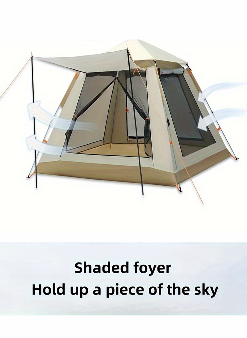 EzzySo Camping Tent 6 Person Family Tent Waterproof Windproof Pop Up Tent for Camping  - Image 3