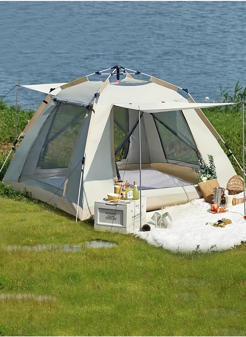 EzzySo Camping Tent 6 Person Family Tent Waterproof Windproof Pop Up Tent for Camping  - Image 1