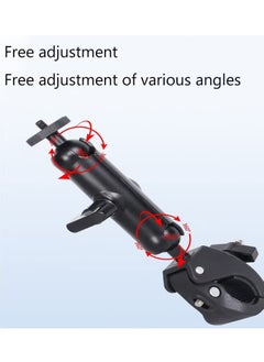 Generic Motorcycle Mount for Insta360 One X3 , One X2 ,One RS,One R,GoPro Hero, Double Ball Handlebar Mount for Action Camera (Black)  - Image 4